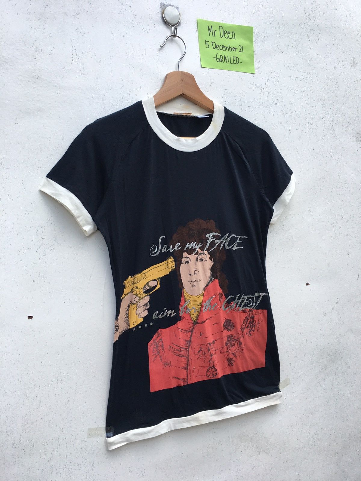 John Galliano Rare John Galliano Save My Face ...Printed Tshirt Size US S / EU 44-46 / 1 - 2 Thumbnail