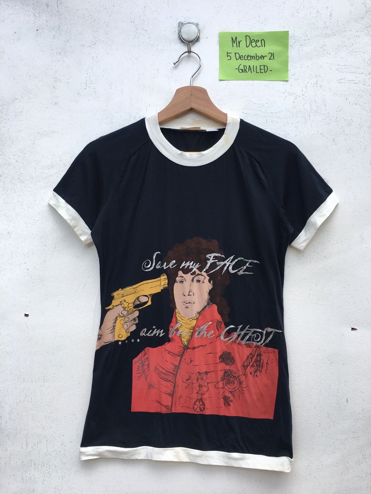 John Galliano Rare John Galliano Save My Face ...Printed Tshirt Size US S / EU 44-46 / 1 - 1 Thumbnail