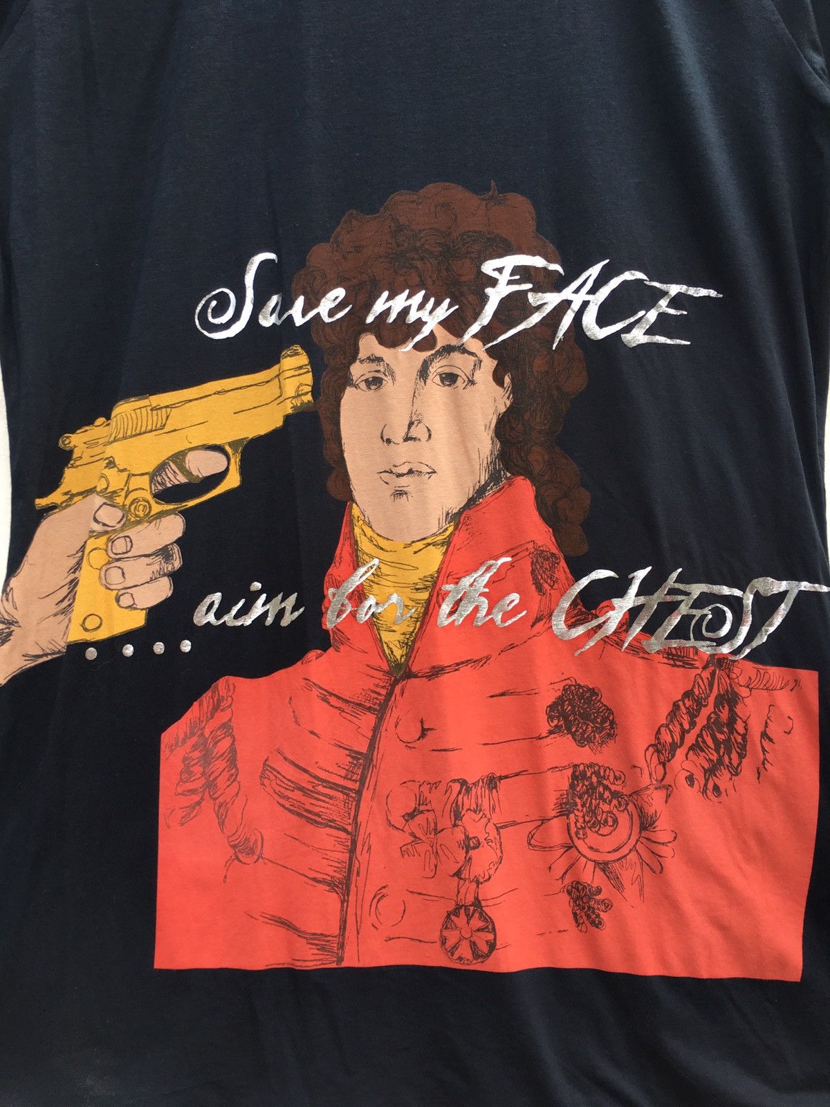 John Galliano Rare John Galliano Save My Face ...Printed Tshirt Size US S / EU 44-46 / 1 - 4 Thumbnail