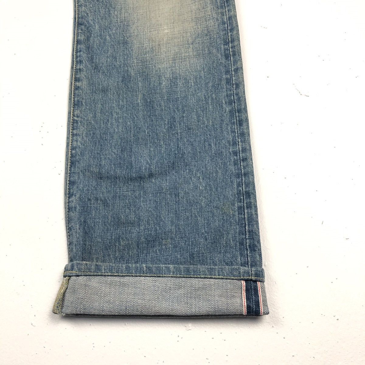 Designer × Japanese Brand Vintage MUVEIL selvedge redline Jeans dirty faded blue jeans Size US 30 / EU 46 - 3 Thumbnail