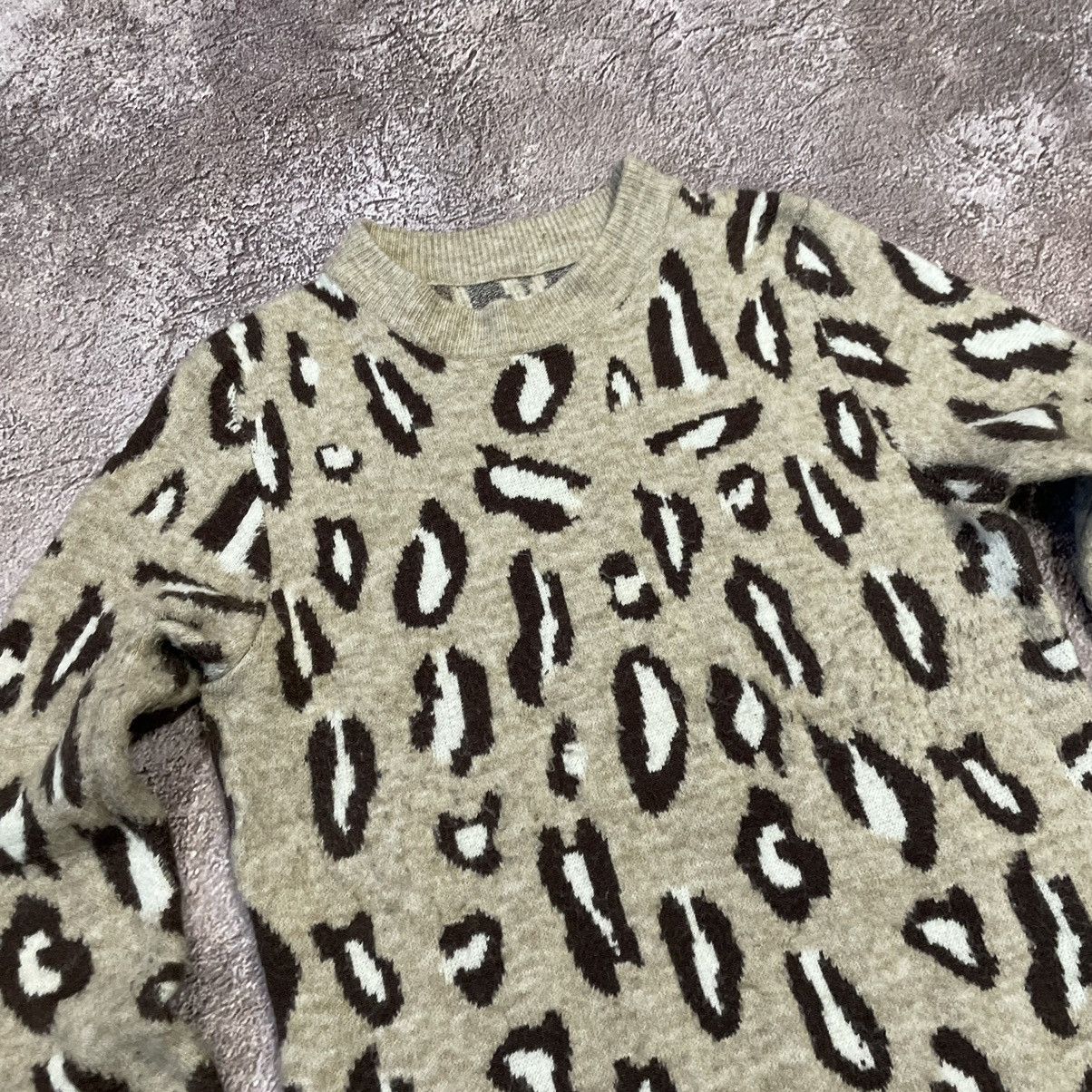 Vintage Vintage 90s Leopard Print Oversized Sweater Y2K Grunge M Size US M / EU 48-50 / 2 - 5 Thumbnail
