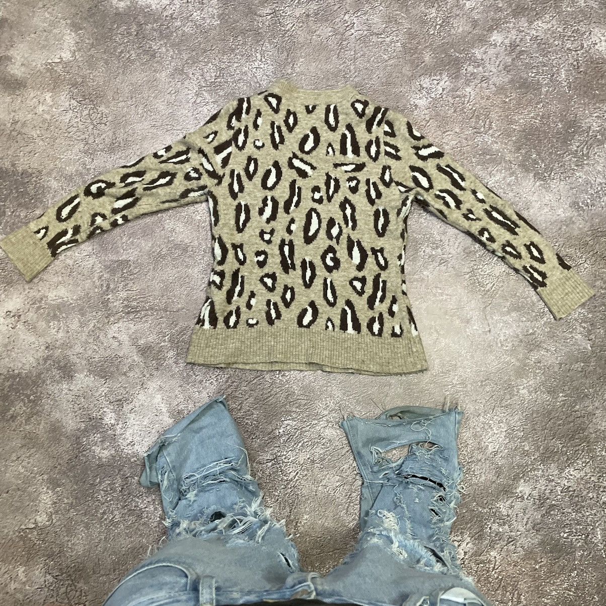 Vintage Vintage 90s Leopard Print Oversized Sweater Y2K Grunge M Size US M / EU 48-50 / 2 - 7 Thumbnail