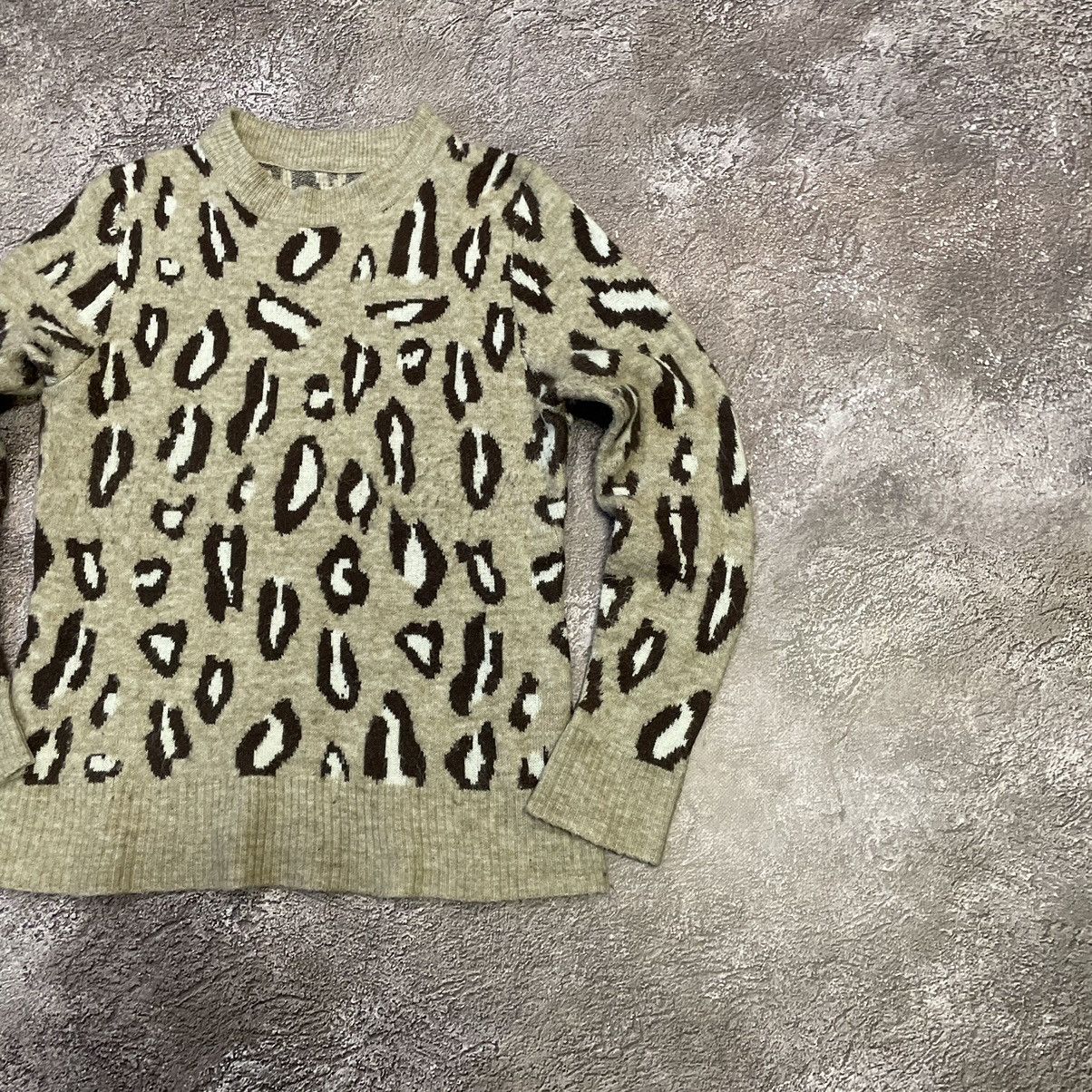 Vintage Vintage 90s Leopard Print Oversized Sweater Y2K Grunge M Size US M / EU 48-50 / 2 - 3 Thumbnail
