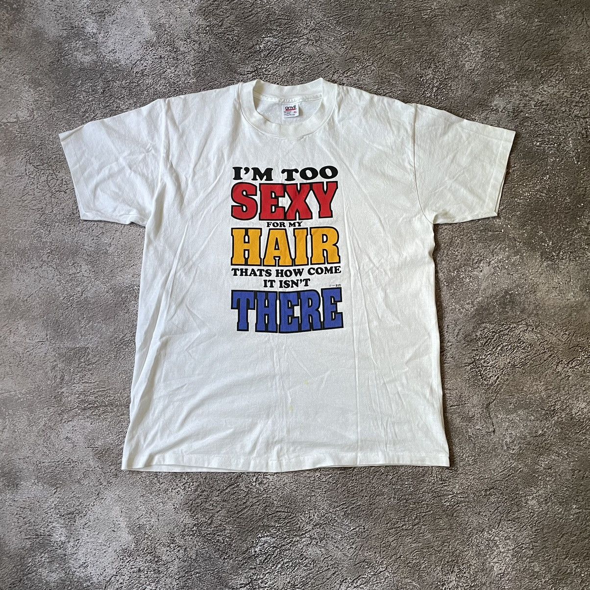 Vintage Vintage Y2K Graphic Tee Funny Humor Print Cream Oversized XL Size US XL / EU 56 / 4 - 2 Thumbnail