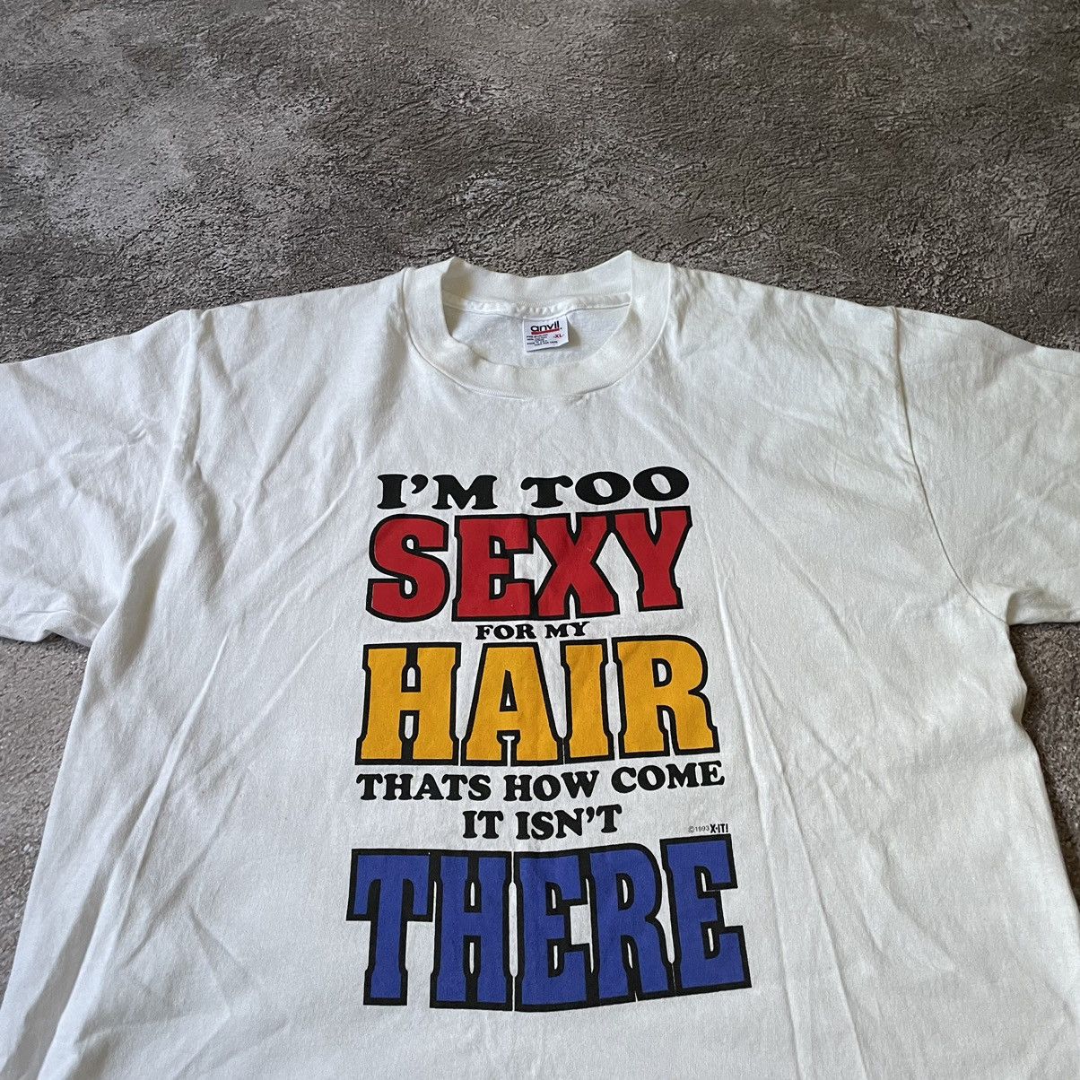 Vintage Vintage Y2K Graphic Tee Funny Humor Print Cream Oversized XL Size US XL / EU 56 / 4 - 5 Thumbnail