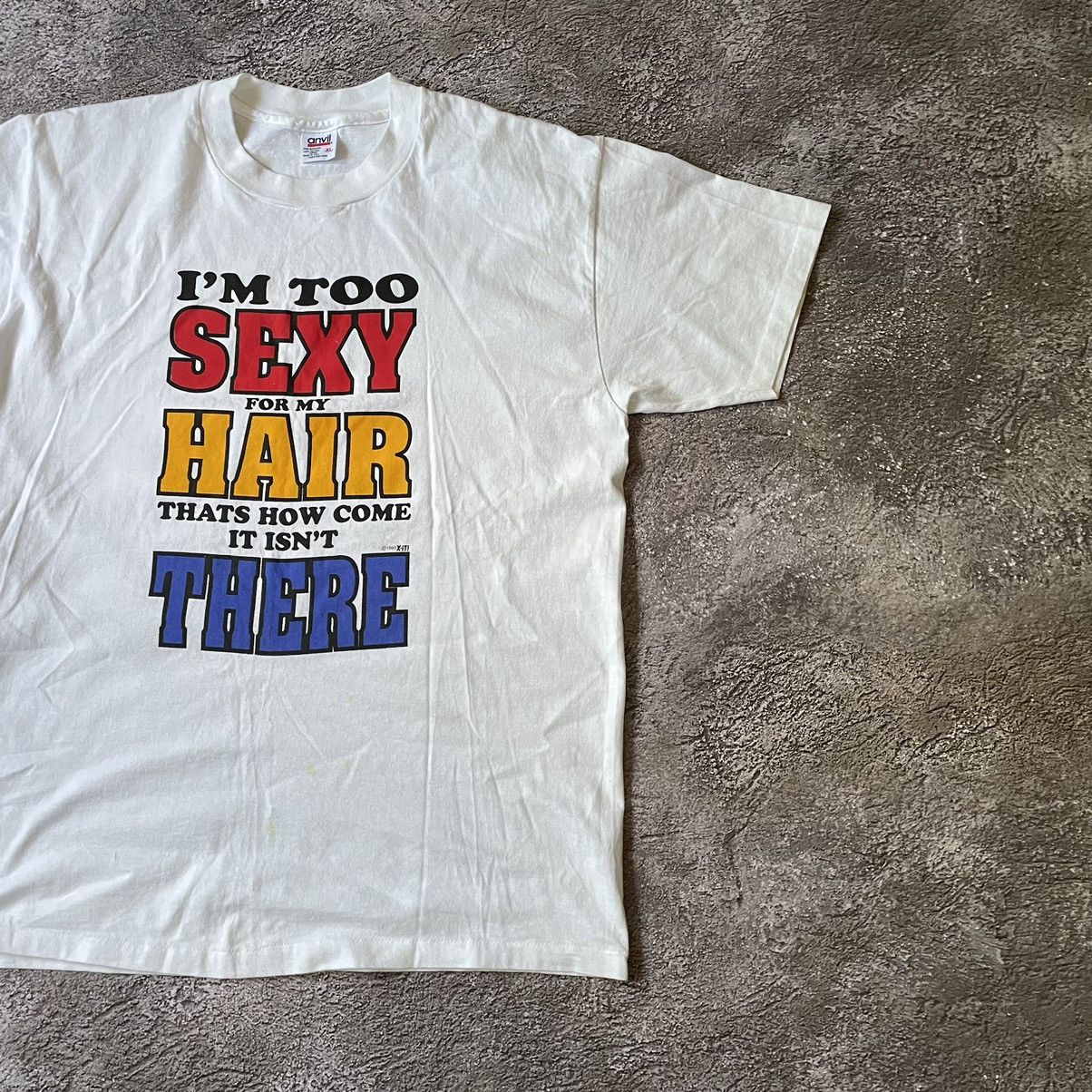 Vintage Vintage Y2K Graphic Tee Funny Humor Print Cream Oversized XL Size US XL / EU 56 / 4 - 3 Thumbnail