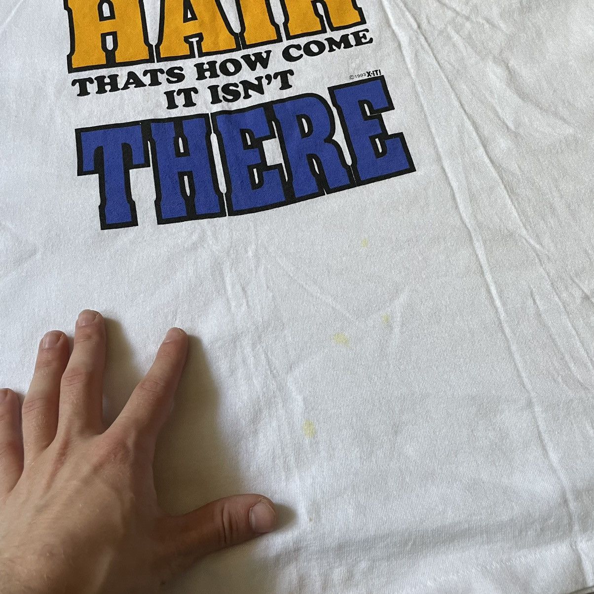 Vintage Vintage Y2K Graphic Tee Funny Humor Print Cream Oversized XL Size US XL / EU 56 / 4 - 7 Thumbnail
