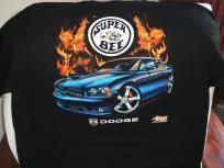 Vintage Vintage Dodge 2008 Super Bee w/flames on a XL Black tee Size US XL / EU 56 / 4 - 1 Thumbnail