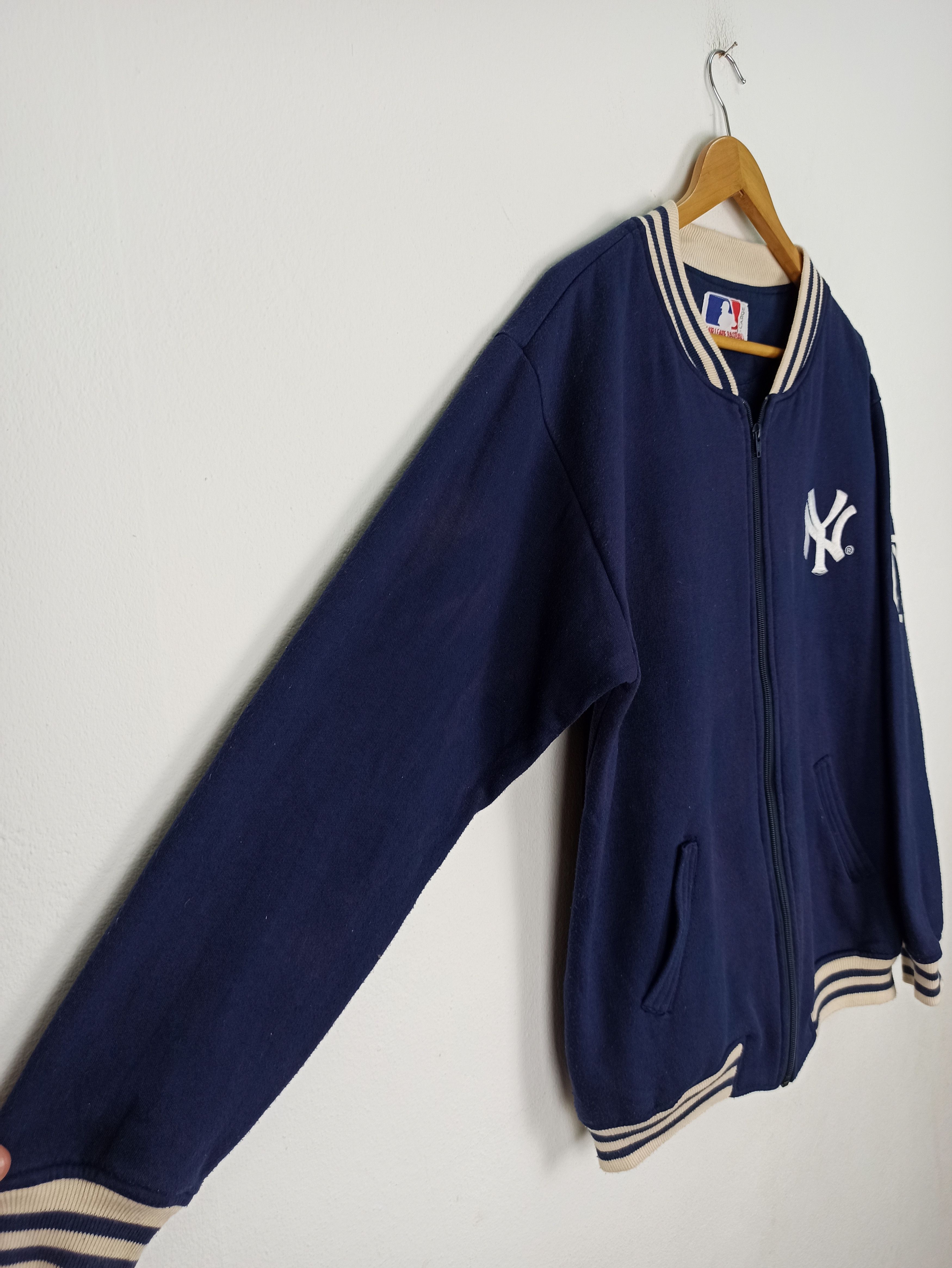 MLB New York MLB baseball varsity jacket Fully Zipper (c42) Size US L / EU 52-54 / 3 - 2 Thumbnail