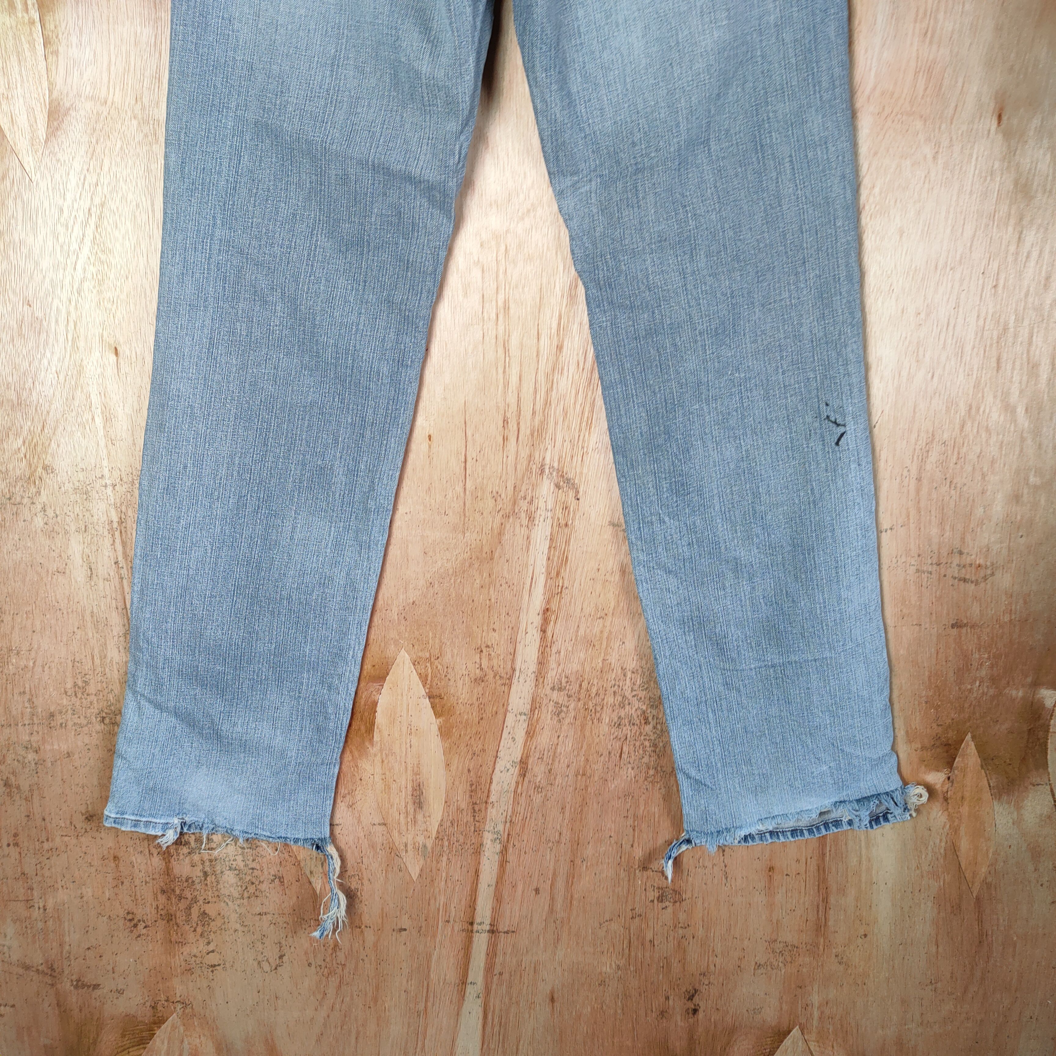 Vintage × Wrangler WRANGLER DENIM JEANS LIGHT BLUE PANTS Size US 31 - 10 Thumbnail