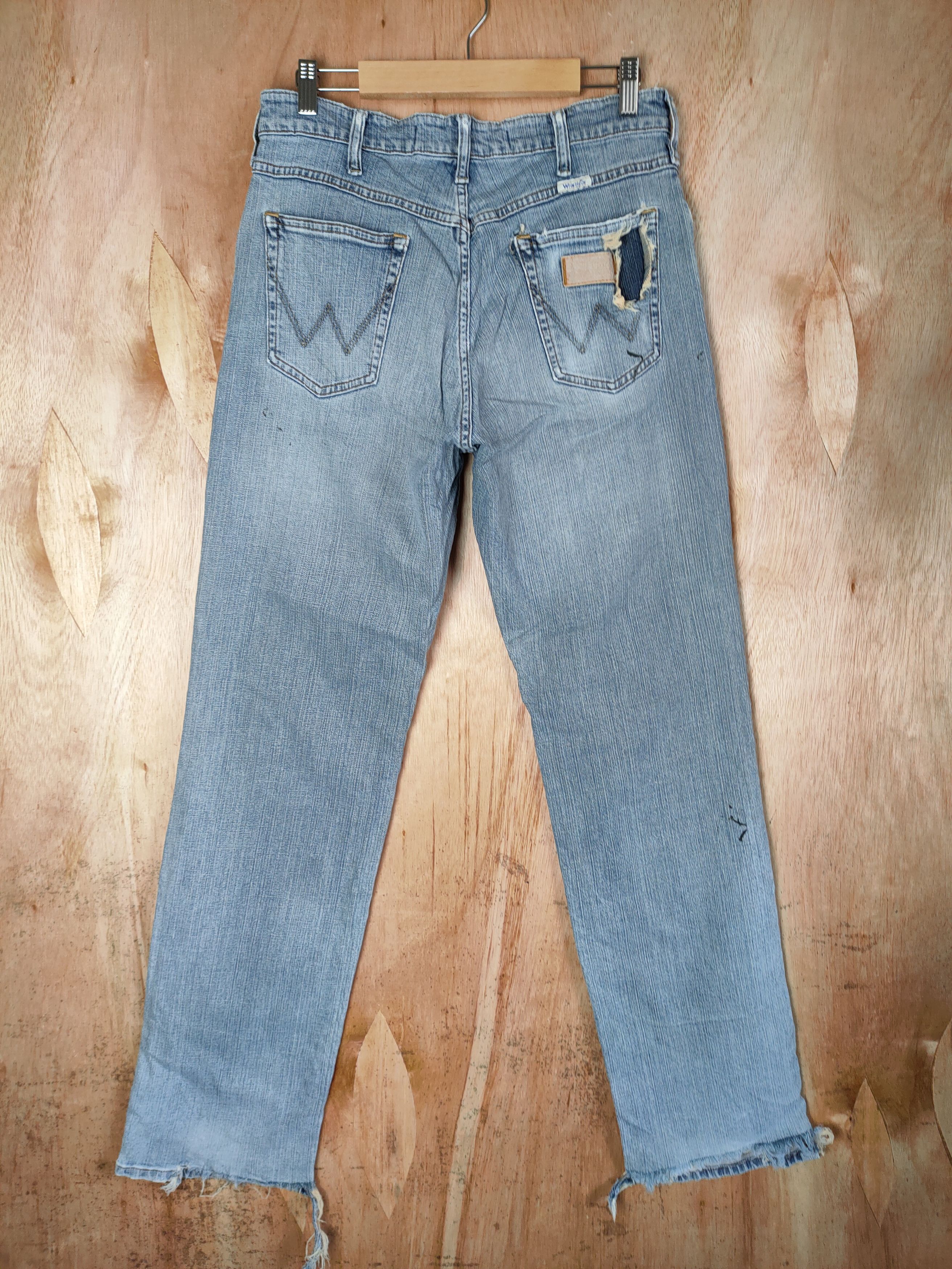 Vintage × Wrangler WRANGLER DENIM JEANS LIGHT BLUE PANTS Size US 31 - 5 Thumbnail