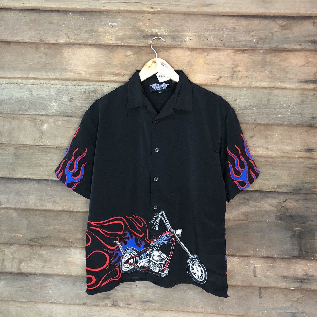 Indian Motorcycle × Japanese Brand Motorcycle harley davidson fire Silver Point Black #3539 Size US XL / EU 56 / 4 - 3 Thumbnail