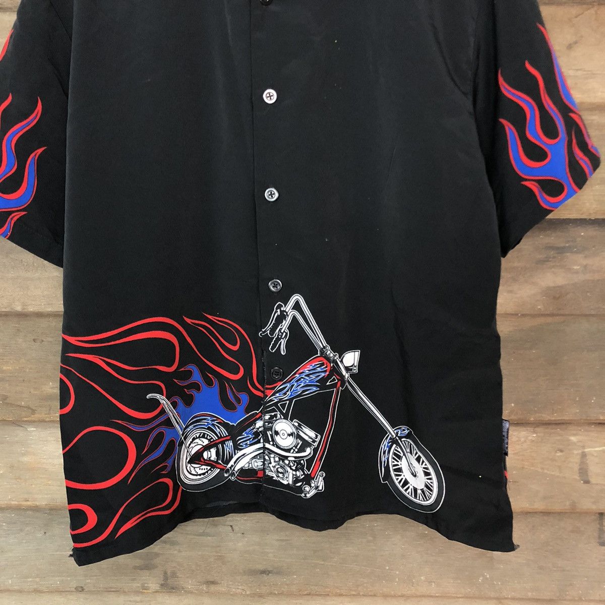 Indian Motorcycle × Japanese Brand Motorcycle harley davidson fire Silver Point Black #3539 Size US XL / EU 56 / 4 - 7 Thumbnail