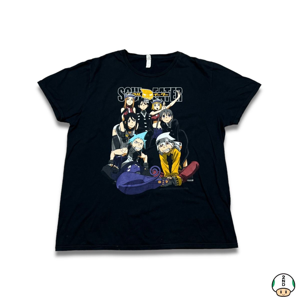 image of Anima x Vintage 2009 Soul Eater Anime Tee in Black, Men's (Size XL)