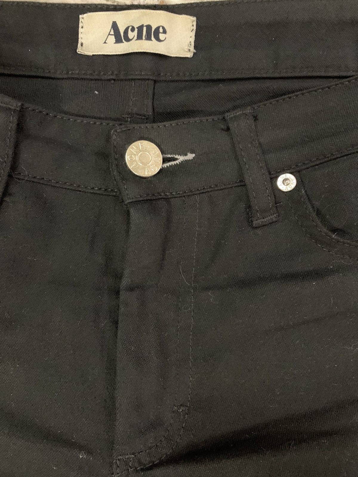 Acne Studios Acne Studios Jeans Hep Super Black Stretch 31/34 Size US 33 - 7 Thumbnail