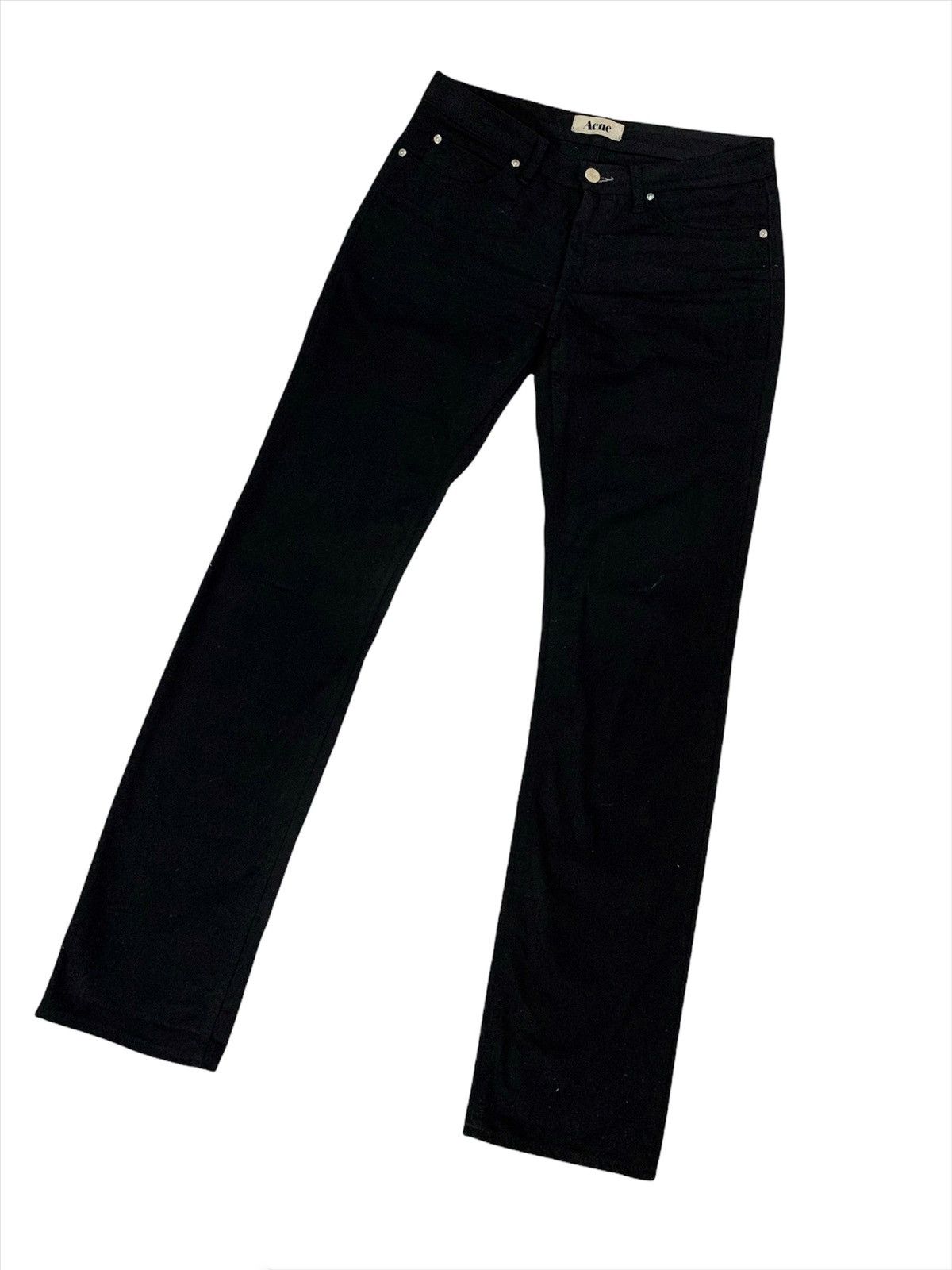 Acne Studios Acne Studios Jeans Hep Super Black Stretch 31/34 Size US 33 - 2 Thumbnail