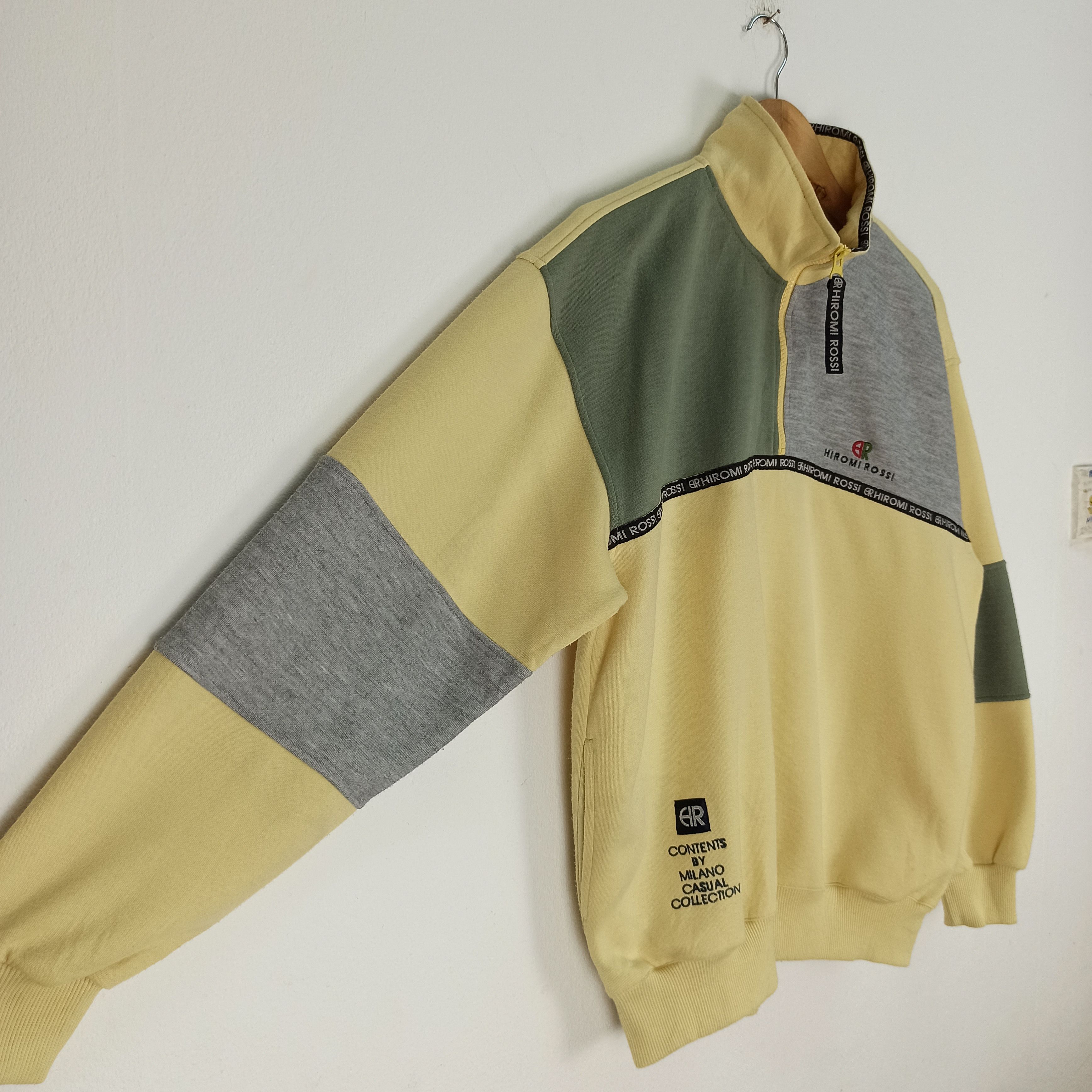 Japanese Brand Vintage Hiromi Rossi Milano Sweatshirt Big Logo Size US XL / EU 56 / 4 - 6 Thumbnail