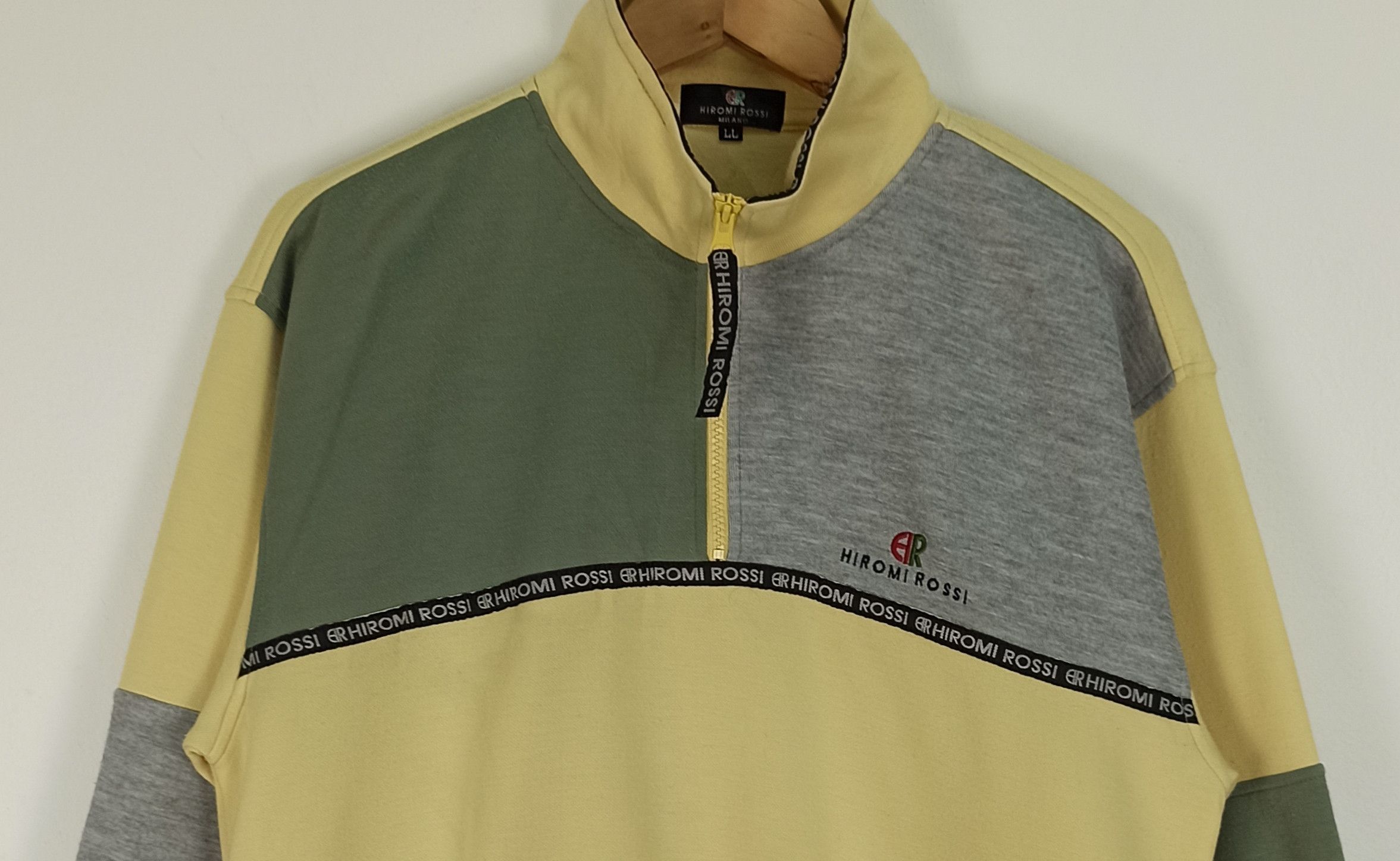 Japanese Brand Vintage Hiromi Rossi Milano Sweatshirt Big Logo Size US XL / EU 56 / 4 - 2 Thumbnail