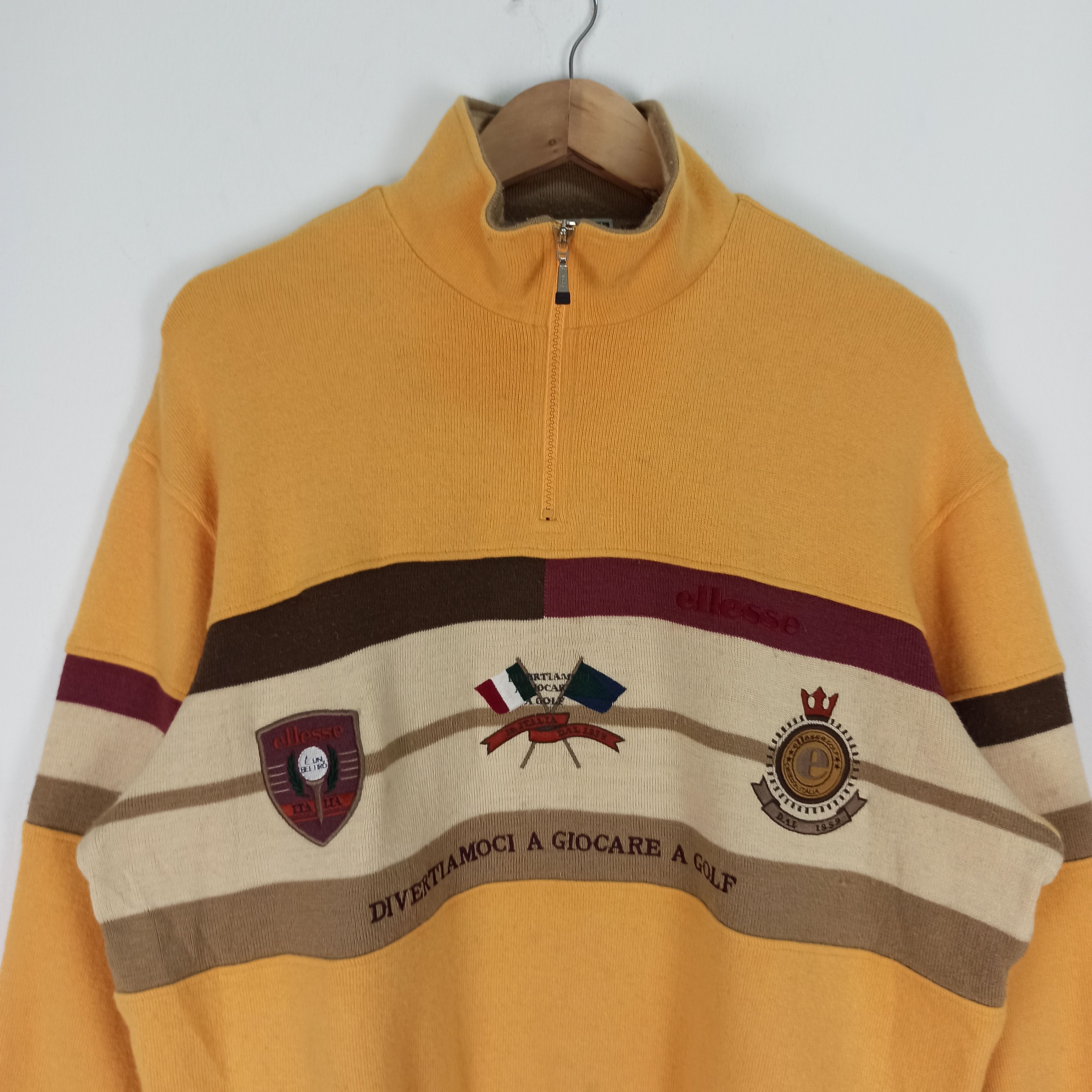 Ellesse Vintage Ellesse Golf Spell Out Logo Sweatshirt Size US M / EU 48-50 / 2 - 2 Thumbnail