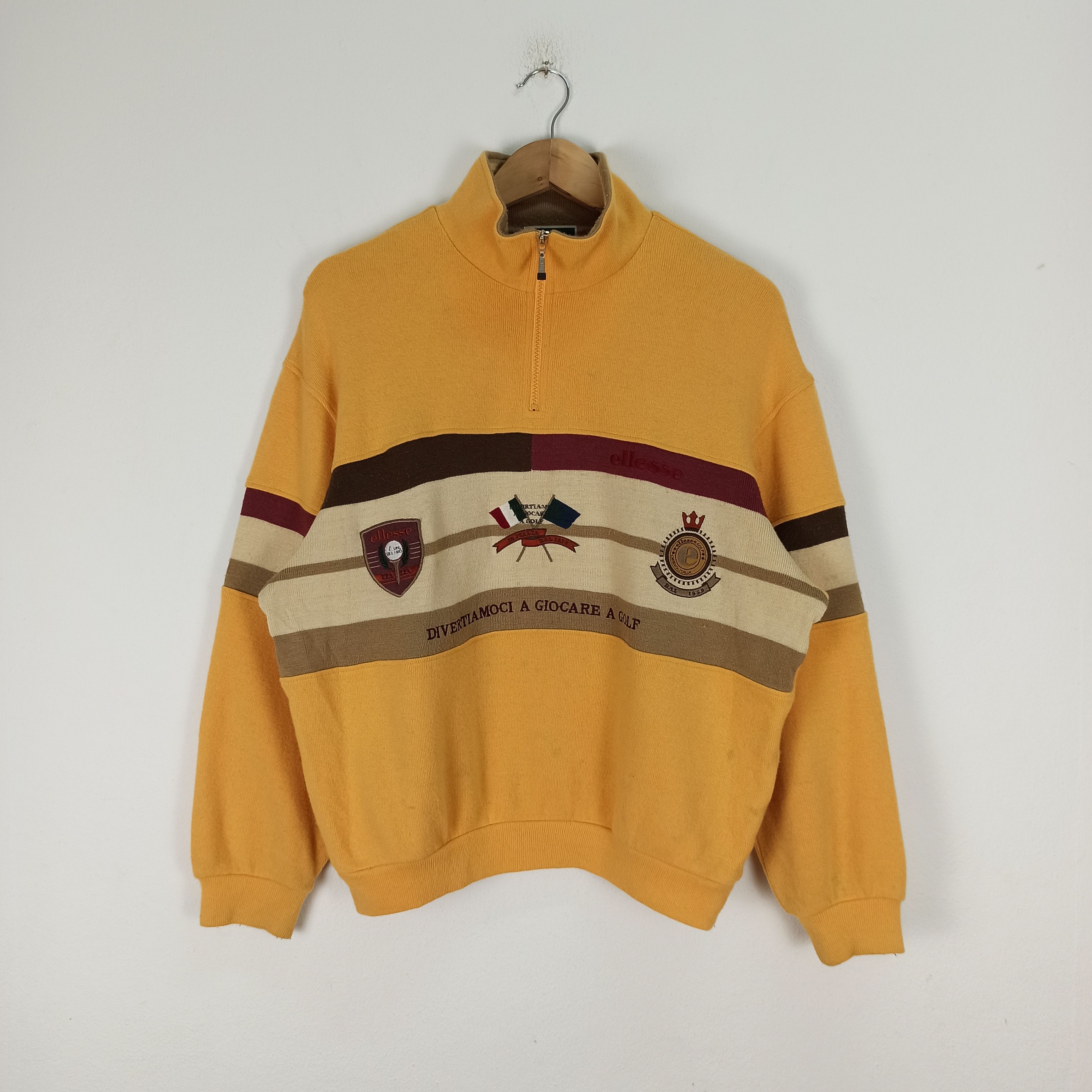 Vintage Ellesse Golf Spell Out Logo Sweatshirt