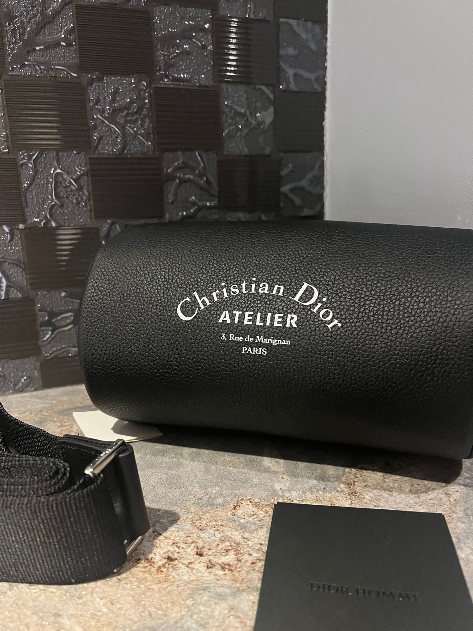 Dior Atelier Logo Roller Bag in Black Size ONE SIZE - 3 Thumbnail