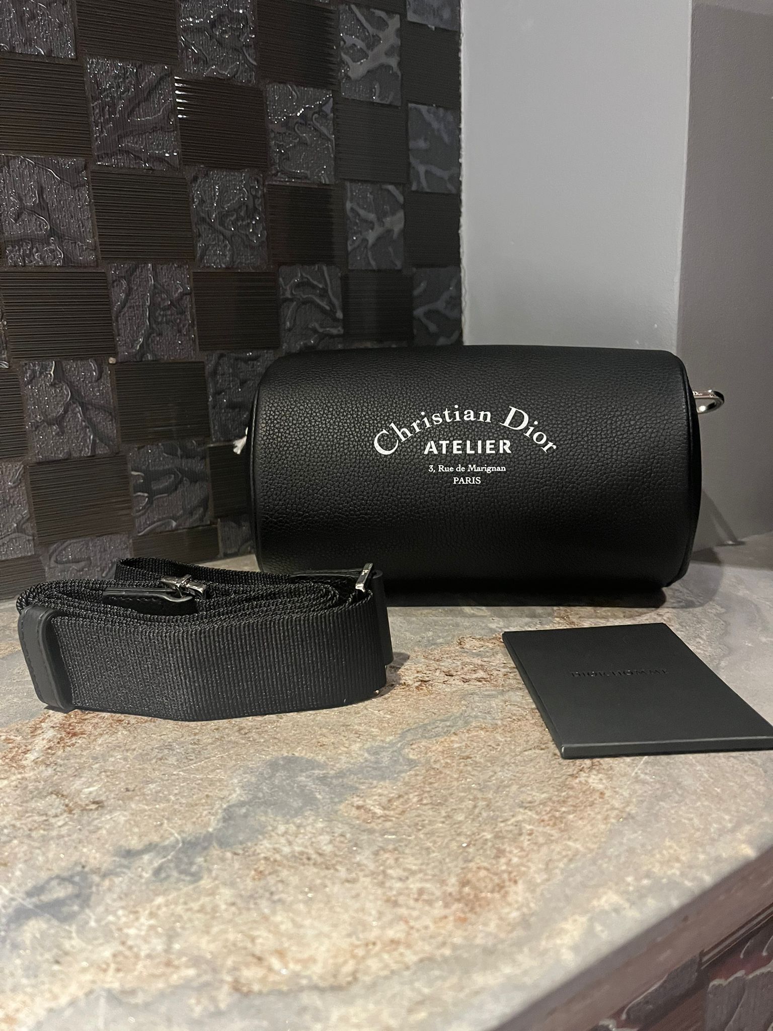 Dior Atelier Logo Roller Bag in Black Size ONE SIZE - 2 Thumbnail