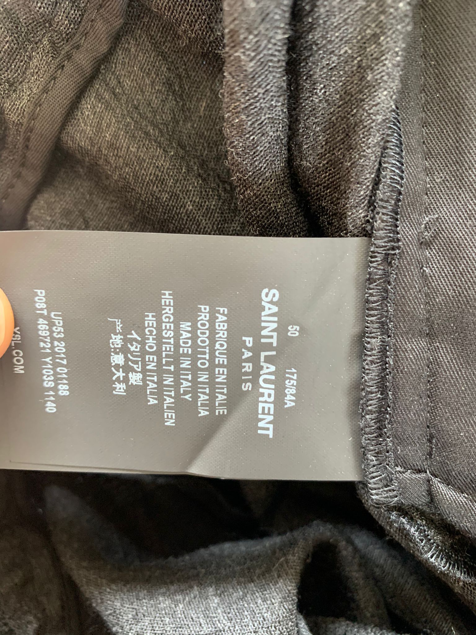 Saint Laurent Paris Knit Elastic Drawstring Pants In Anthracite Grey Size US 34 / EU 50 - 10 Thumbnail