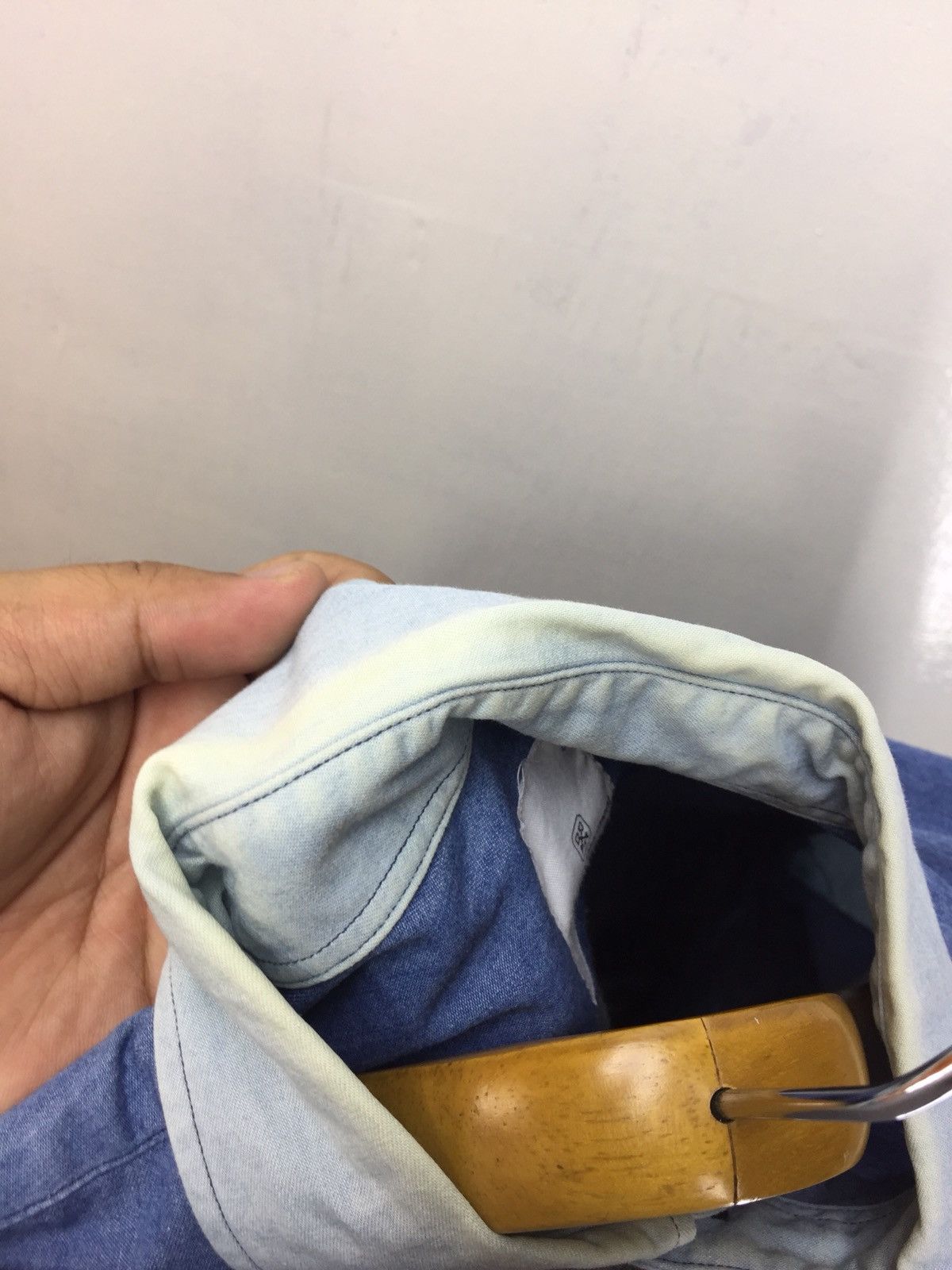 Sophnet. Uniform Experiment Colorblock Rare Design Denim Shirt Size US M / EU 48-50 / 2 - 10 Thumbnail