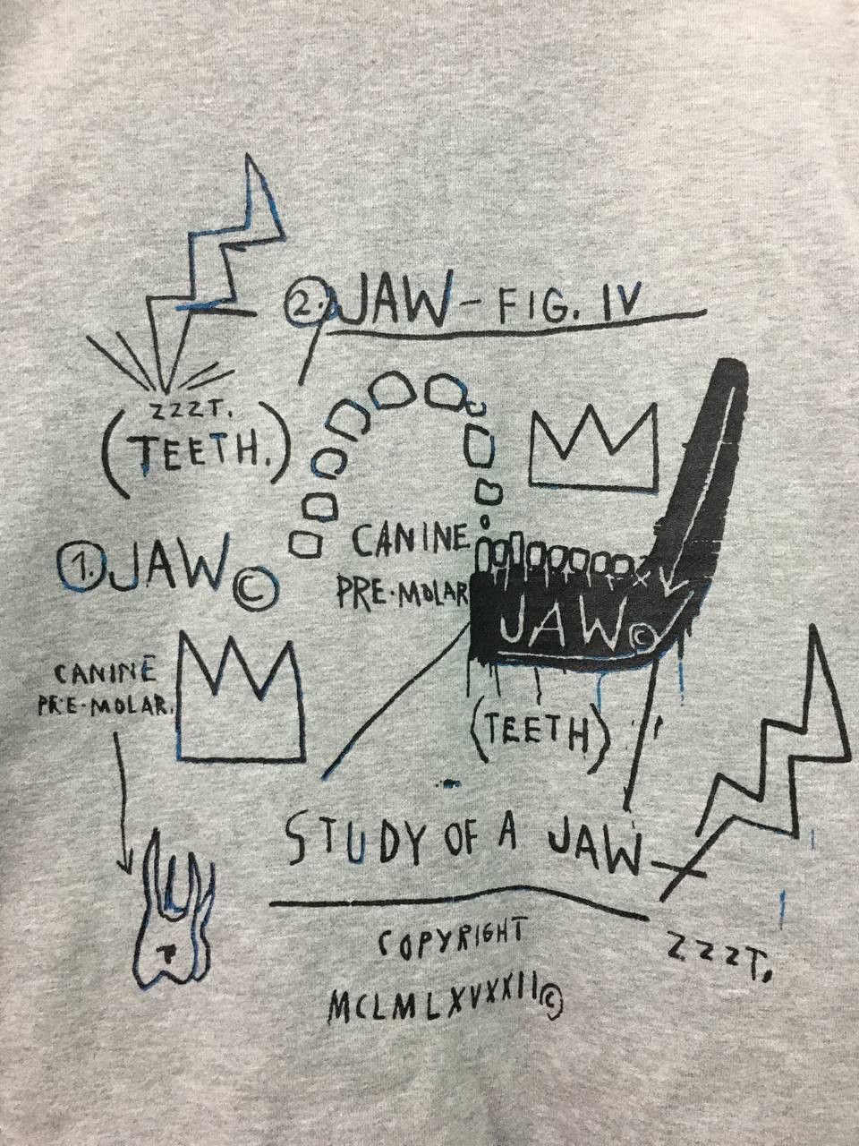 Jean-Michel Basquiat × Vintage Vintage Jean Michel Basquiat Hoodie Size US XL / EU 56 / 4 - 14 Thumbnail
