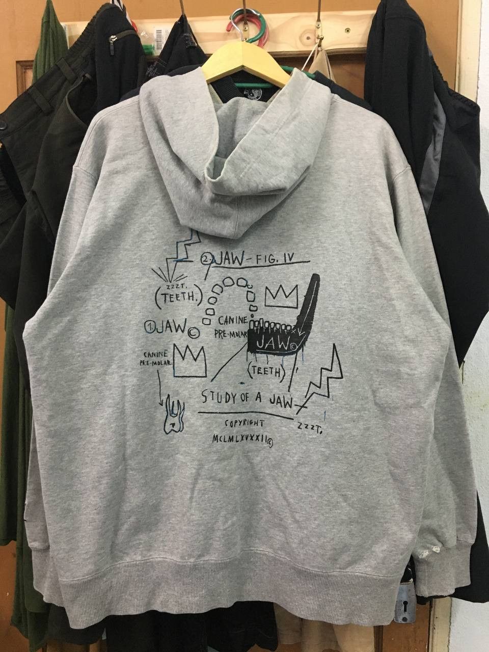 Jean-Michel Basquiat × Vintage Vintage Jean Michel Basquiat Hoodie Size US XL / EU 56 / 4 - 13 Thumbnail