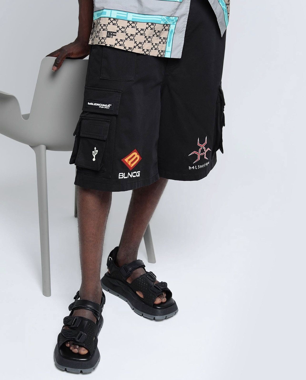 Balenciaga Balenciaga Gamer Shorts SZ. 54 Size US 38 / EU 54 - 4 Thumbnail