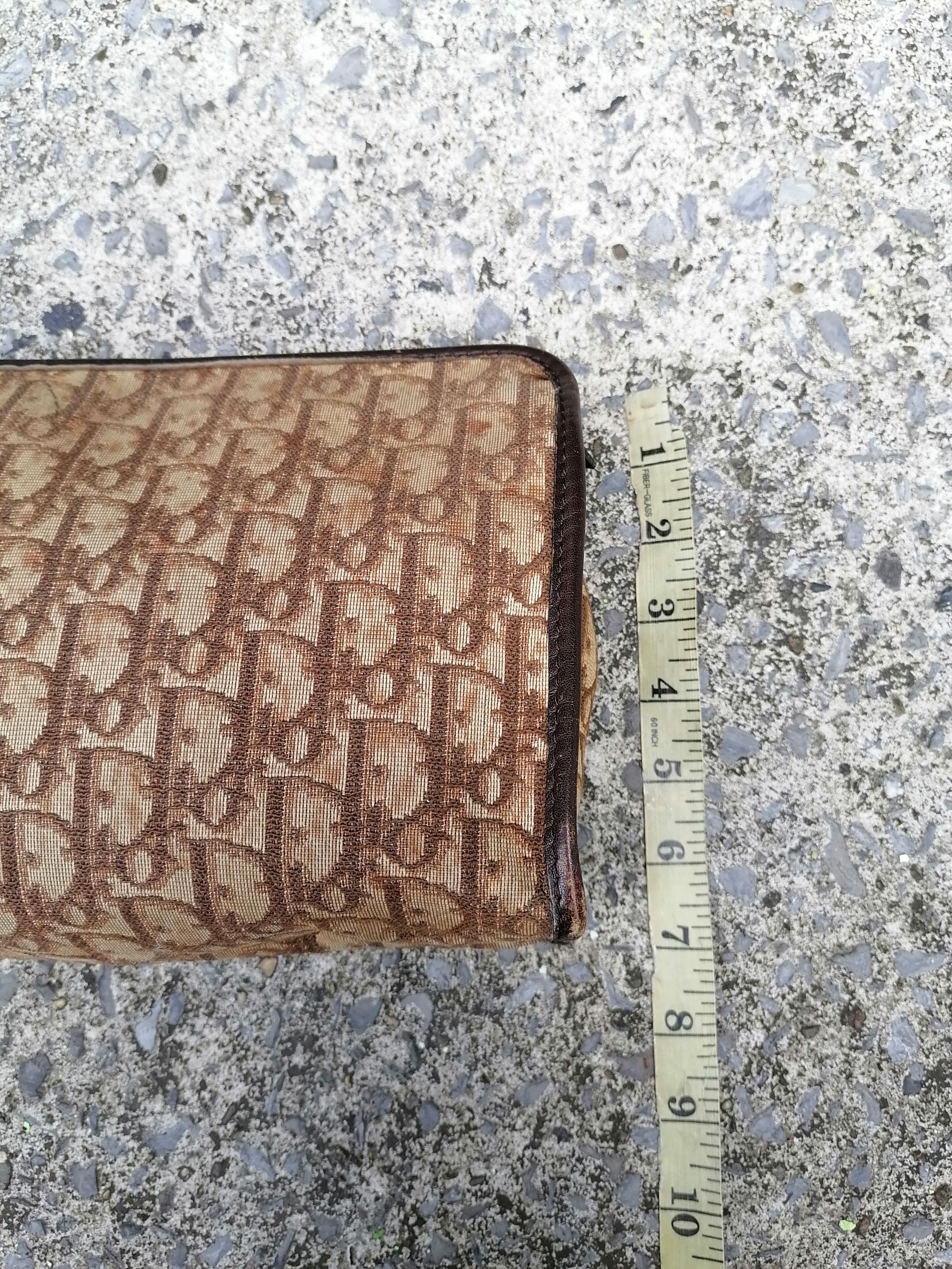 Christian Dior Monsieur × Vintage Vintage Christian Dior Iconic Jacquard Monogram Clutch Bag Size ONE SIZE - 5 Thumbnail
