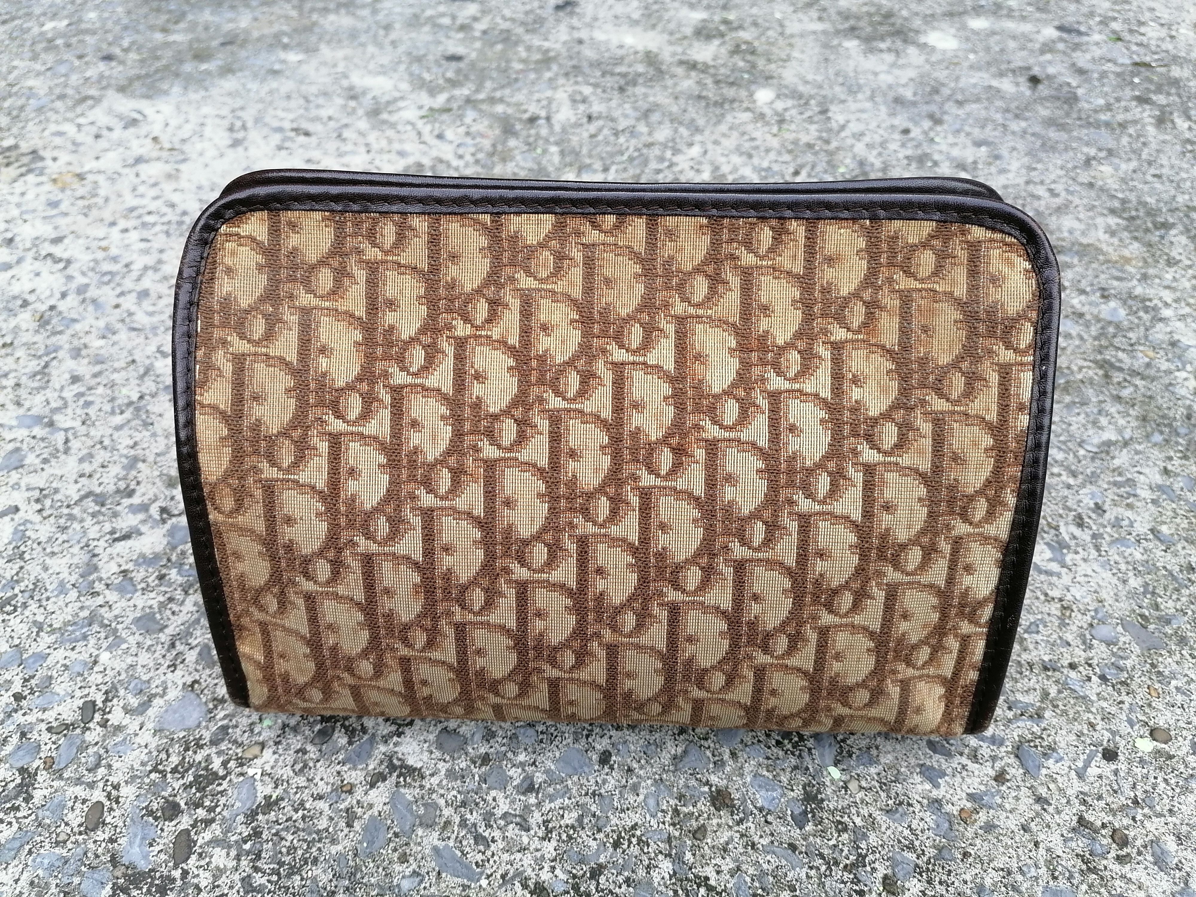 Vintage Christian Dior Iconic Jacquard Monogram Clutch Bag