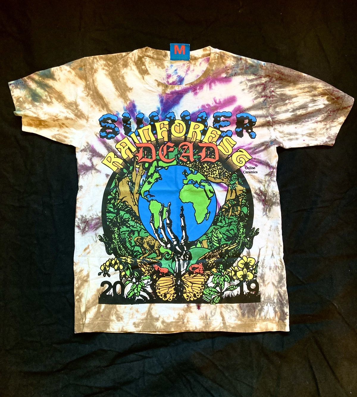 image of Climate Change Online Ceramics T-Shirt in Tie/Dye, Men's (Size Medium)