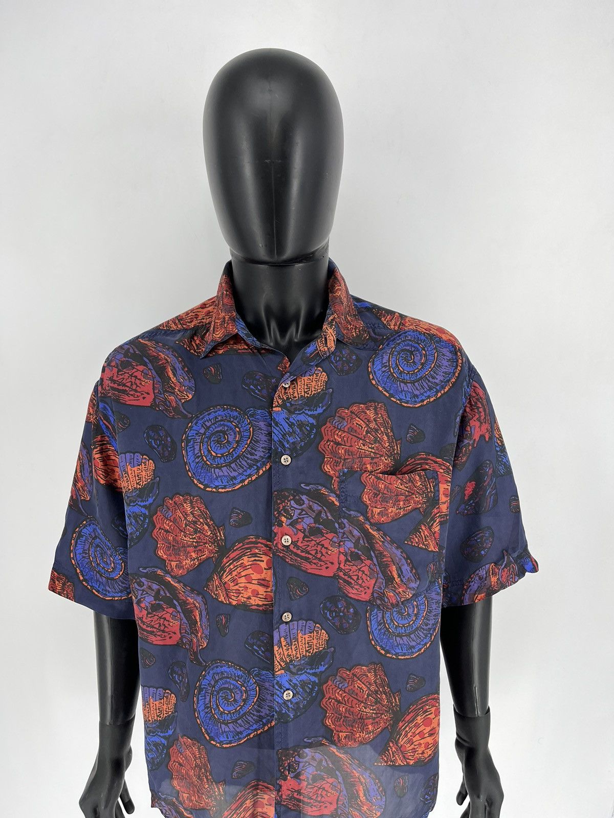 Vintage Vintage Y2K 100% silk Art Streetwear Hawaiian Travis Scott Size US M / EU 48-50 / 2 - 5 Thumbnail