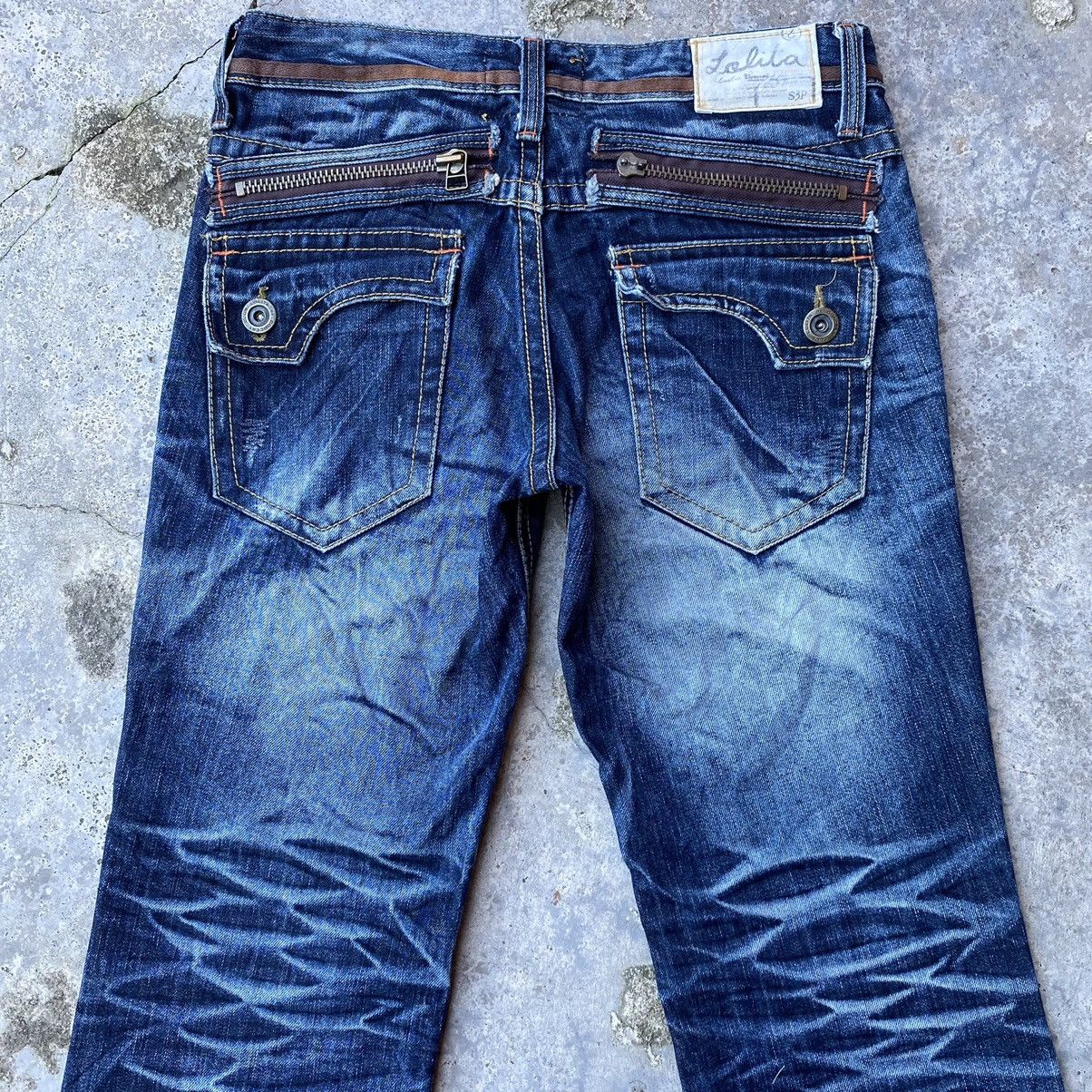 Designer × Japanese Brand Vintage Lolita jeans Flare Distressed Jeans Nice Faded Size US 32 / EU 48 - 6 Thumbnail