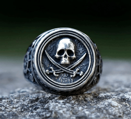 Jewelry Cross Sword Skull Ring Size ONE SIZE - 1 Thumbnail