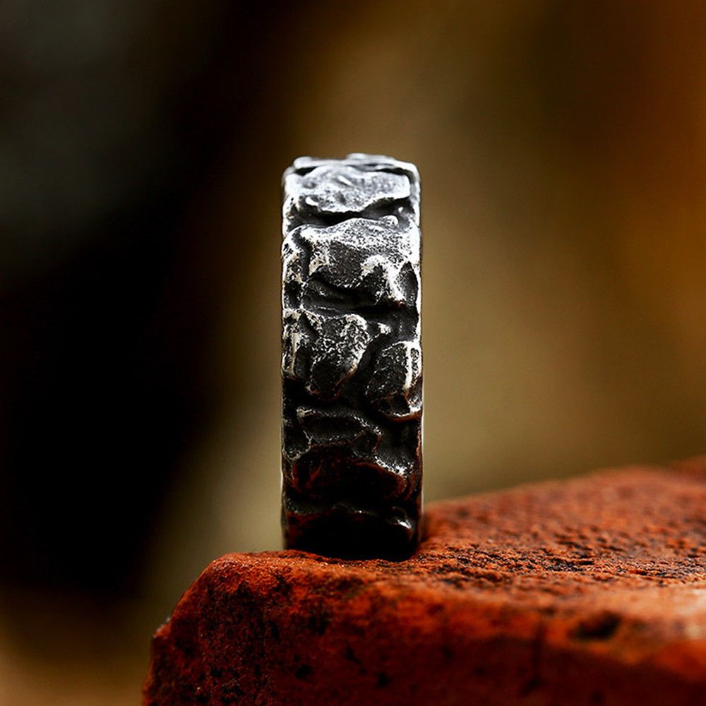 Jewelry Unique Letter Stainless Steel Rings Size ONE SIZE - 3 Thumbnail