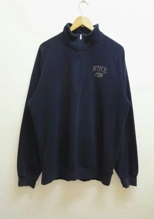 Nike 🔥Vintage🔥 NIKE embroidered Logo SWEATSHIRT Half Zipper Size US XL / EU 56 / 4 - 1 Thumbnail