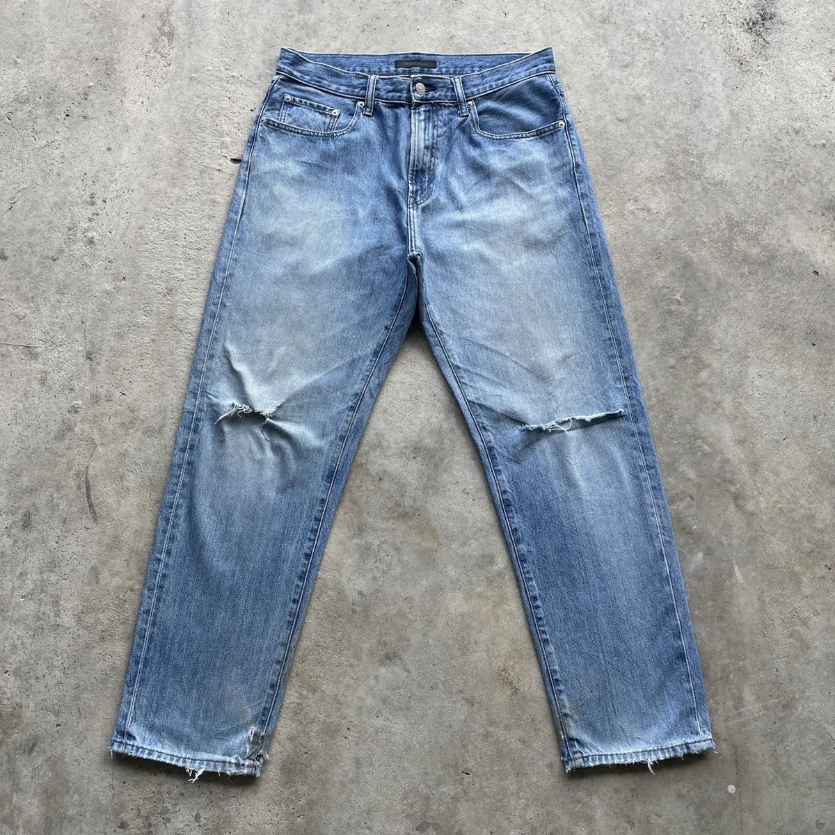Japanese Brand × Vintage Vintage Japanese Brand Faded Denim Jeans Pants Distressed Size US 32 / EU 48 - 1 Thumbnail