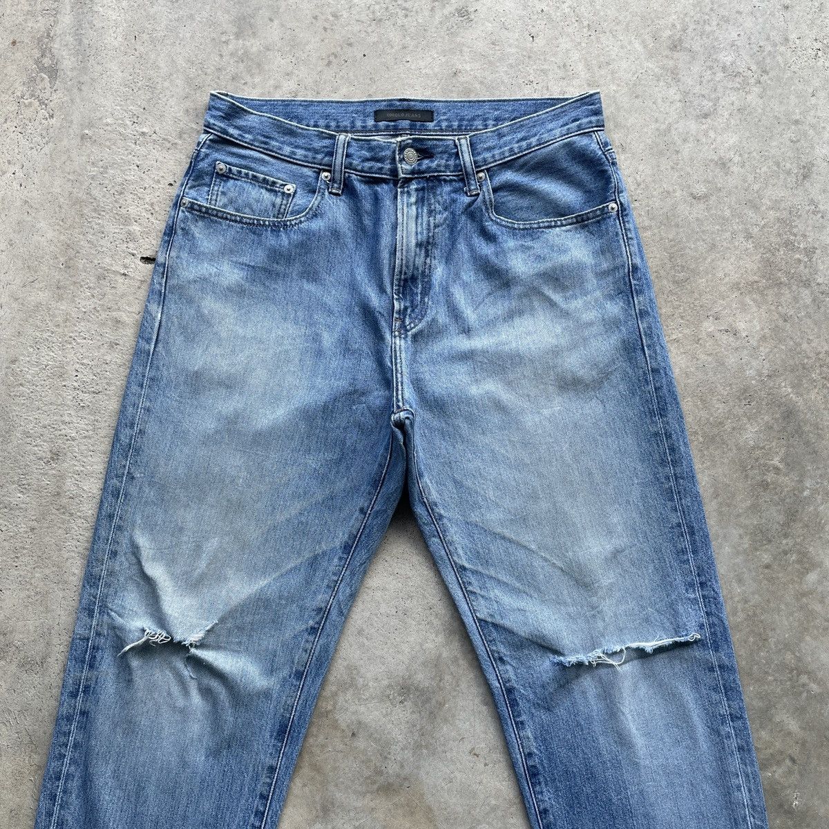 Japanese Brand × Vintage Vintage Japanese Brand Faded Denim Jeans Pants Distressed Size US 32 / EU 48 - 3 Thumbnail