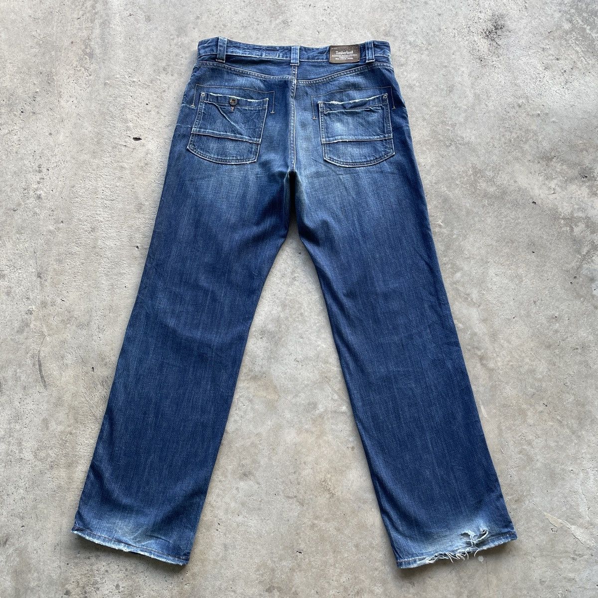 Timberland W33x32🔥 Vintage Timberland Fly Button Denim Jeans Pants Size US 33 - 13 Thumbnail