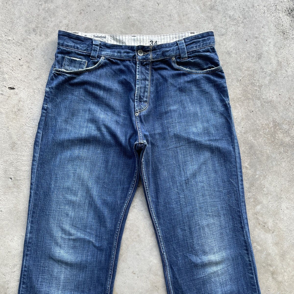 Timberland W33x32🔥 Vintage Timberland Fly Button Denim Jeans Pants Size US 33 - 3 Thumbnail