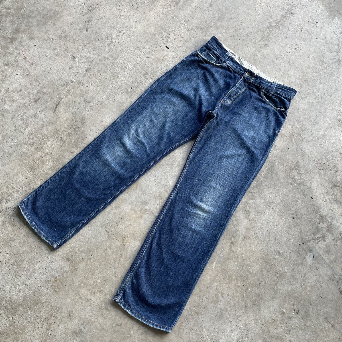 Timberland W33x32🔥 Vintage Timberland Fly Button Denim Jeans Pants Size US 33 - 2 Thumbnail