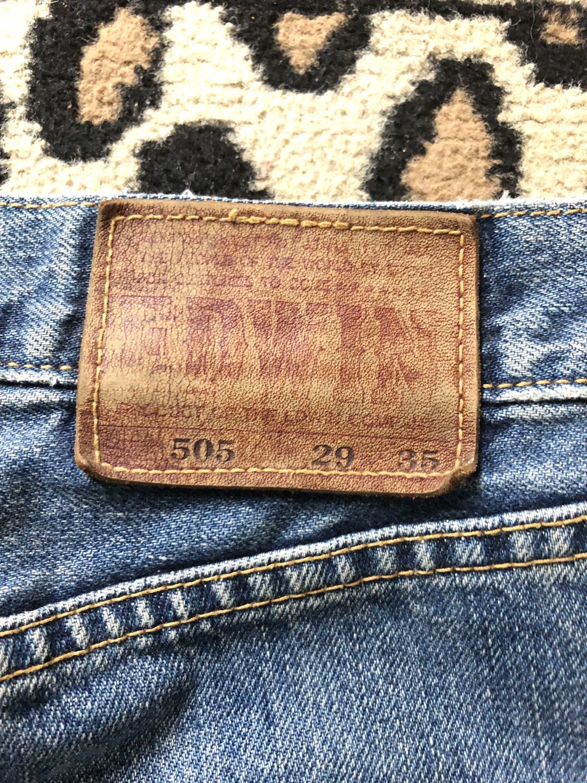 Edwin × Vintage VINTAGE SELVEDGE EDWIN BLUE WASH DISTRESSED DENIM Size US 29 - 12 Thumbnail