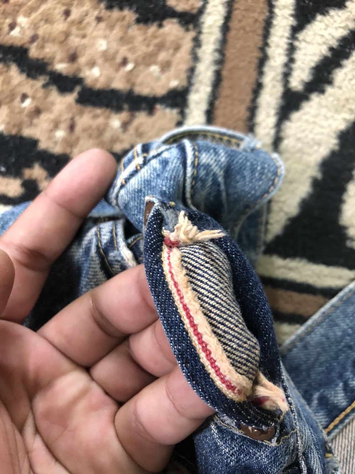 Edwin × Vintage VINTAGE SELVEDGE EDWIN BLUE WASH DISTRESSED DENIM Size US 29 - 4 Thumbnail