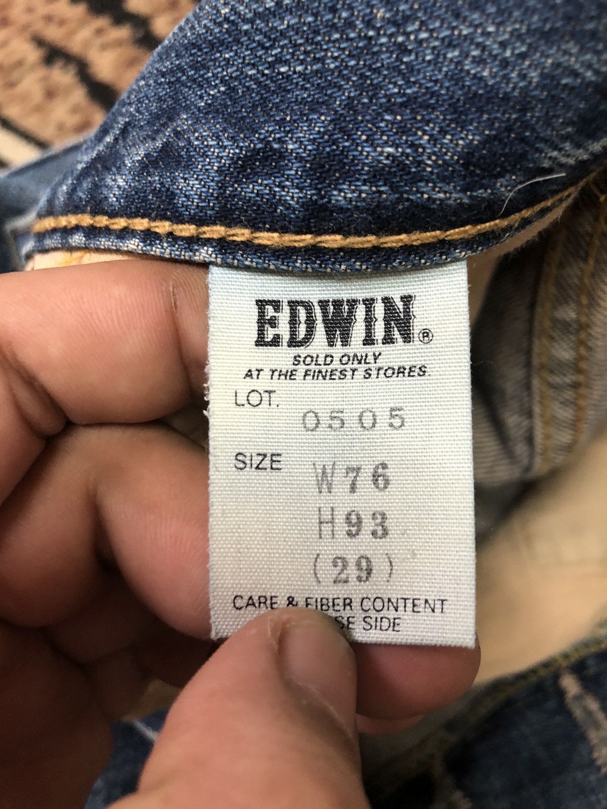 Edwin × Vintage VINTAGE SELVEDGE EDWIN BLUE WASH DISTRESSED DENIM Size US 29 - 7 Thumbnail