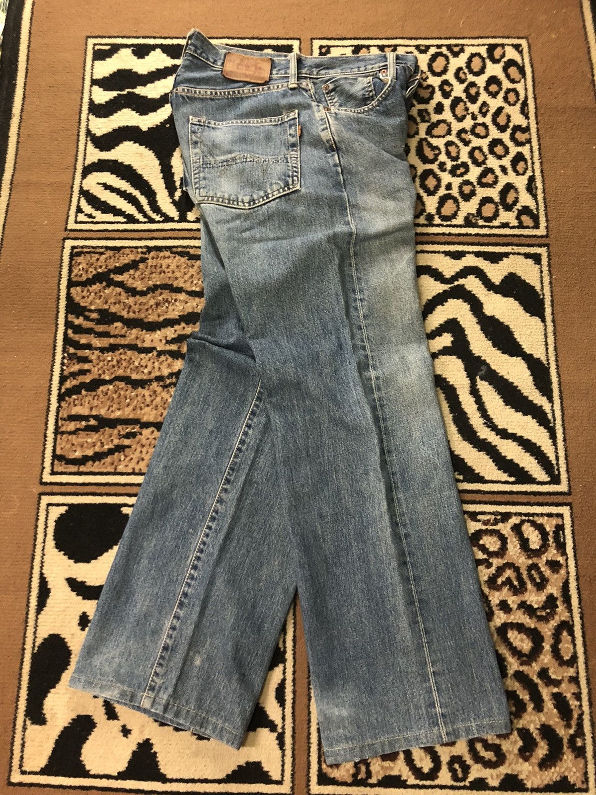 Edwin × Vintage VINTAGE SELVEDGE EDWIN BLUE WASH DISTRESSED DENIM Size US 29 - 14 Thumbnail