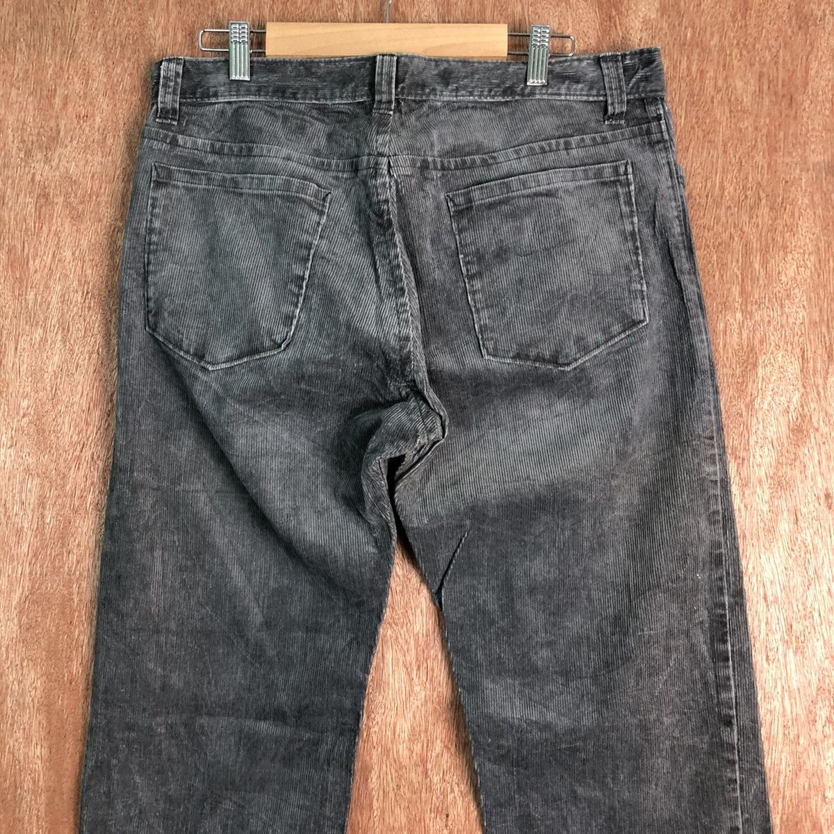 Japanese Brand DLL Japan Conduroy vintage Grey Denim Pants #c118 Size US 33 - 6 Thumbnail