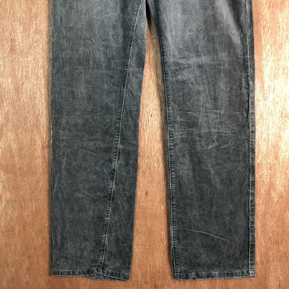 Japanese Brand DLL Japan Conduroy vintage Grey Denim Pants #c118 Size US 33 - 3 Thumbnail